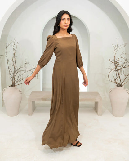 Khaki Long Dress
