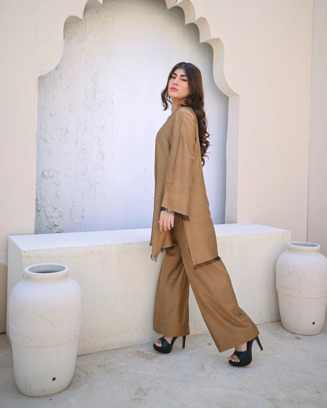 Golden Two Piece Dress