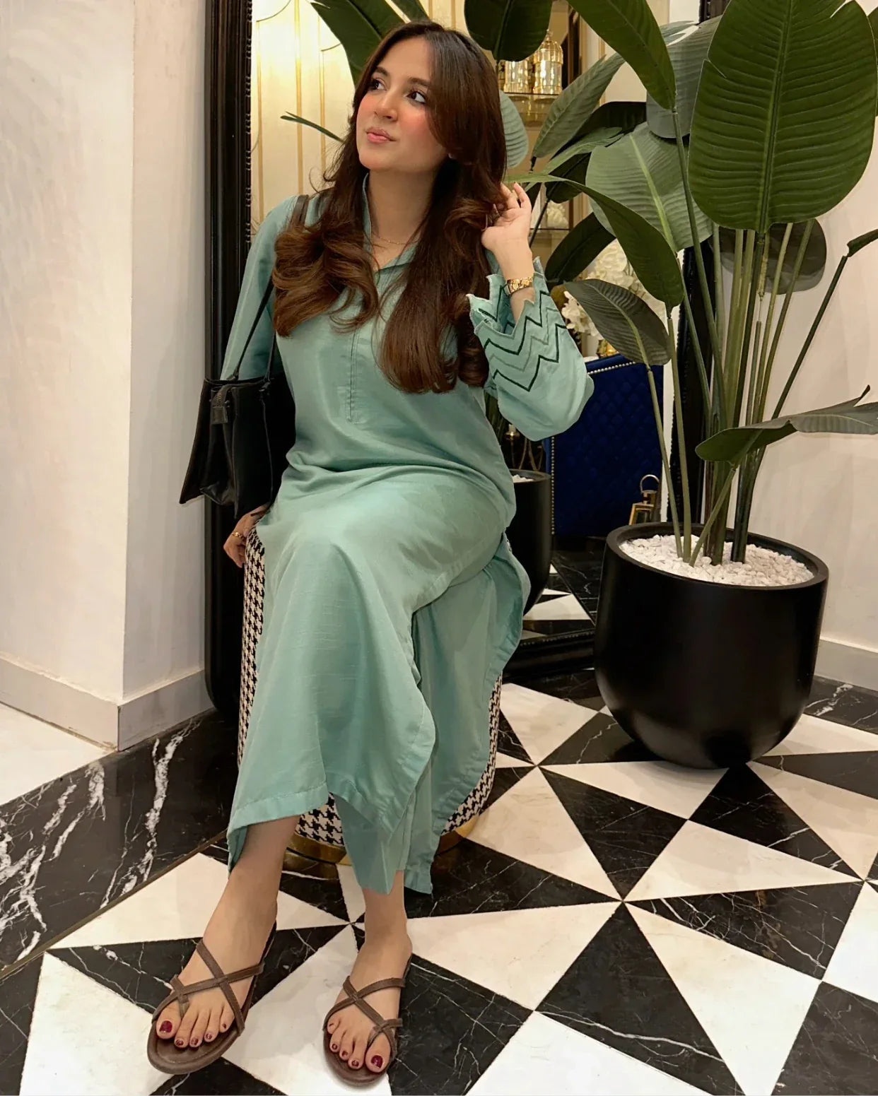 Buy Apple Green Embroidered Two Piece Dress Stitched Online Pakistan – ZAUK  STORE
