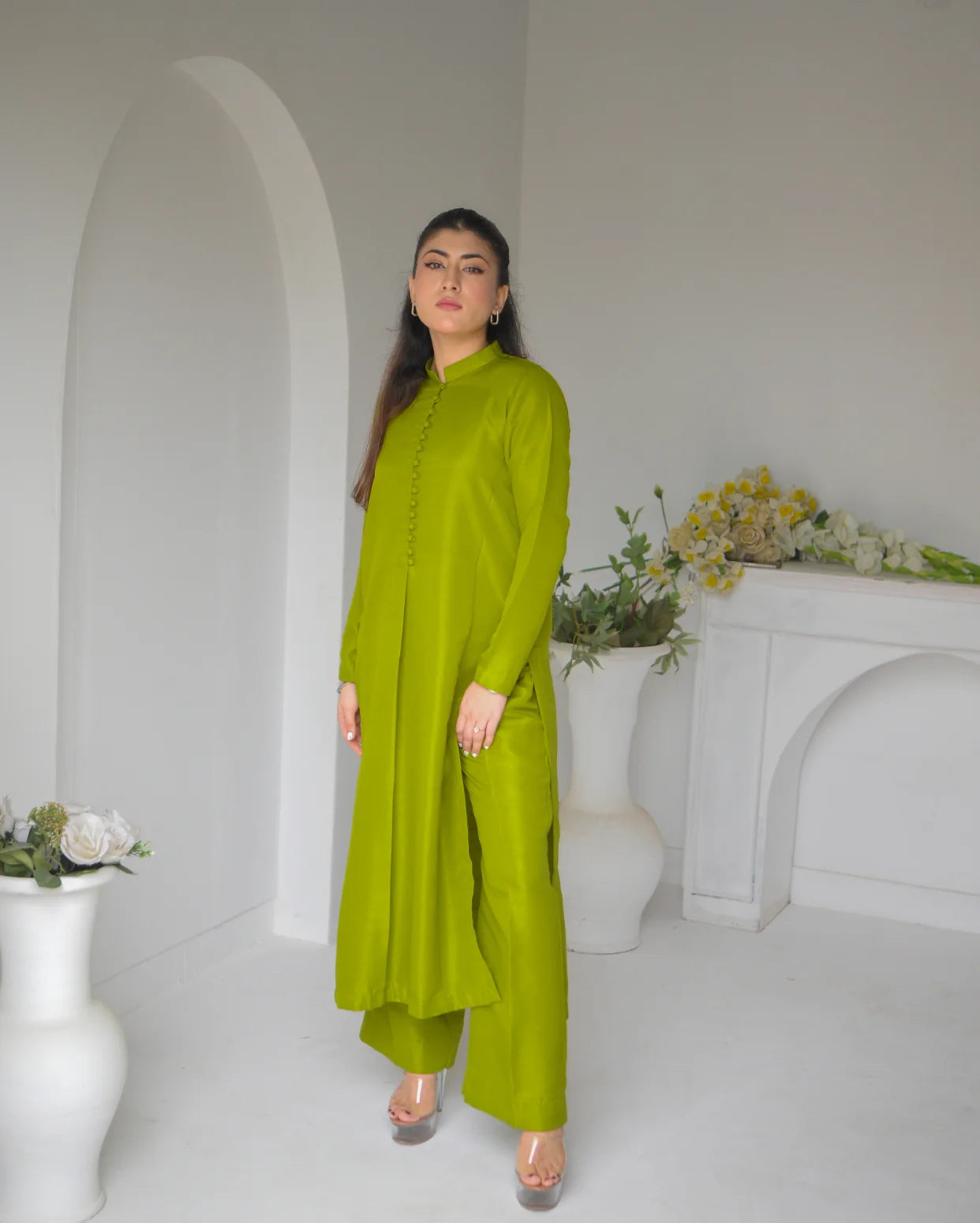 Pine Two Piece Dress